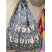 Blue Floral Laundry Bag